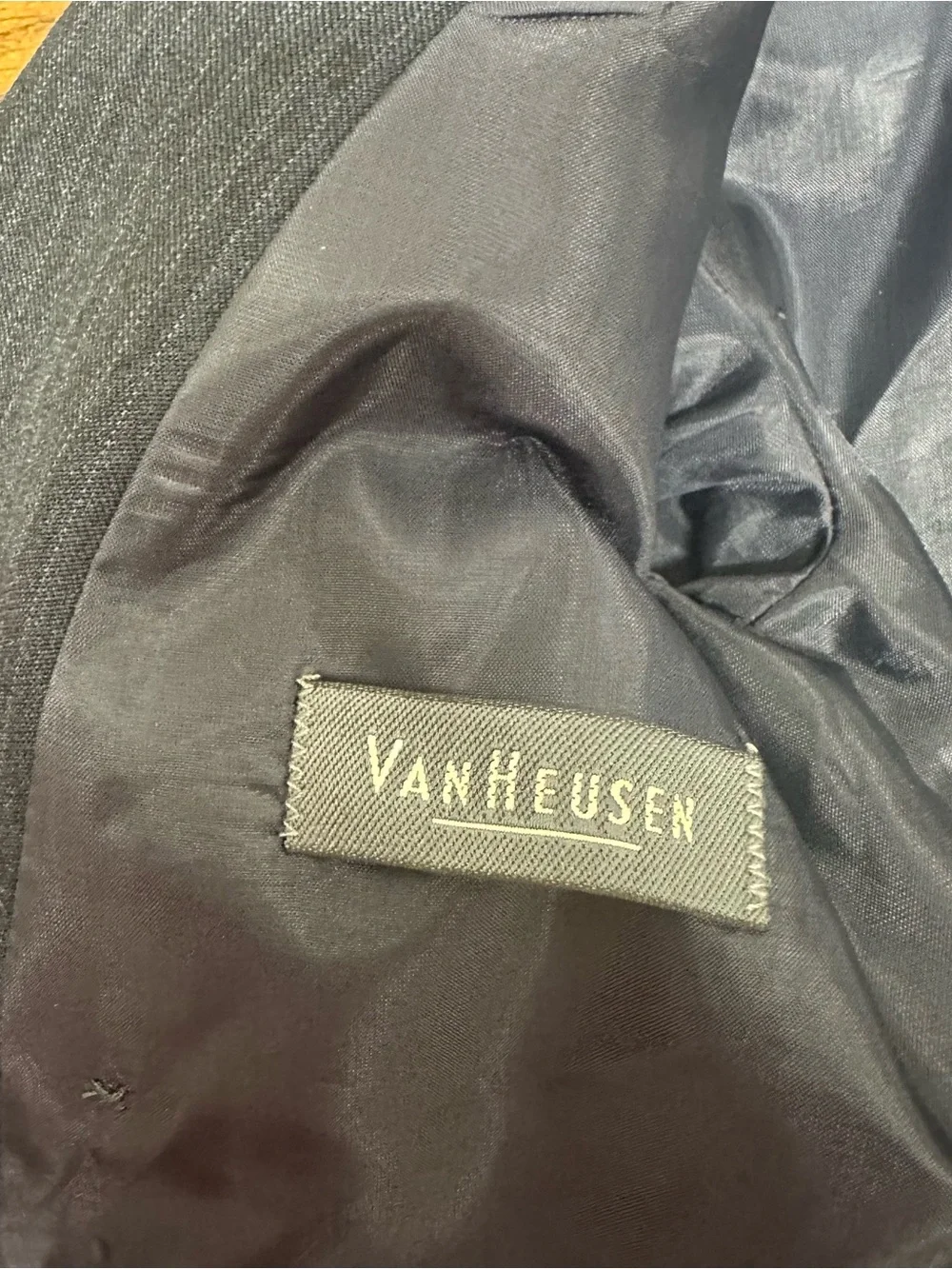 Van Heusen Navy Pinstripe Double-Breasted Blazer for Kids